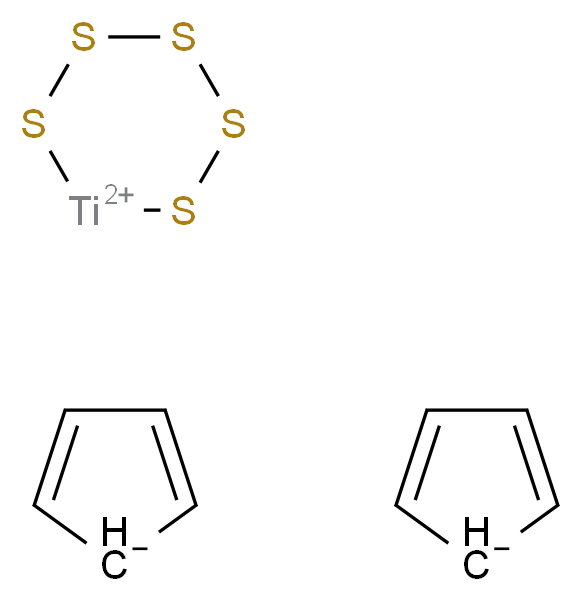 1,2,3,4,5-pentathia-6-titanacyclohexane-6,6-bis(ylium); bis(cyclopenta-2,4-dien-1-ide)_分子结构_CAS_12116-82-4