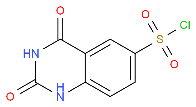 2,4-dioxo-1,2,3,4-tetrahydroquinazoline-6-sulfonyl chloride_分子结构_CAS_56044-12-3
