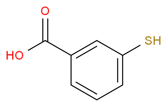 3-sulfanylbenzoic acid_分子结构_CAS_4869-59-4