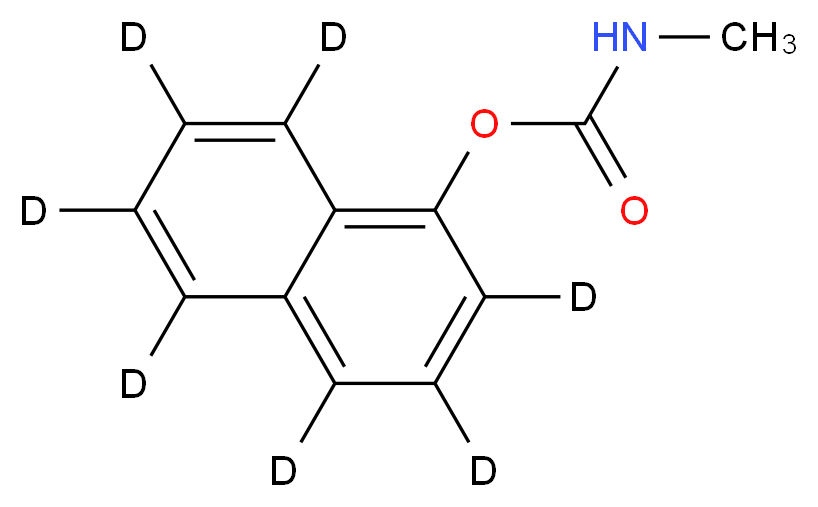 (<sup>2</sup>H<sub>7</sub>)naphthalen-1-yl N-methylcarbamate_分子结构_CAS_362049-56-7