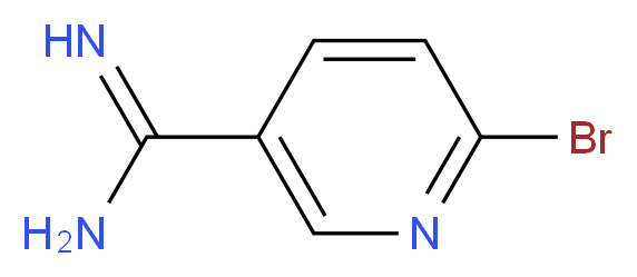 6-bromopyridine-3-carboximidamide_分子结构_CAS_1346541-66-9