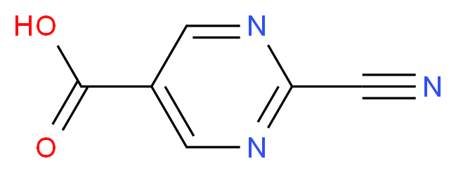 2-cyanopyrimidine-5-carboxylic acid_分子结构_CAS_1115962-72-5