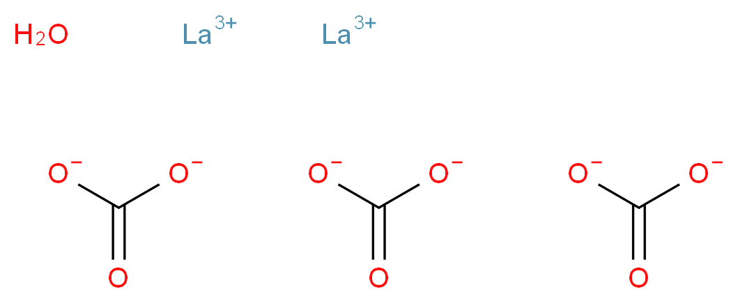 dilanthanum(3+) ion hydrate tricarbonate_分子结构_CAS_54451-24-0