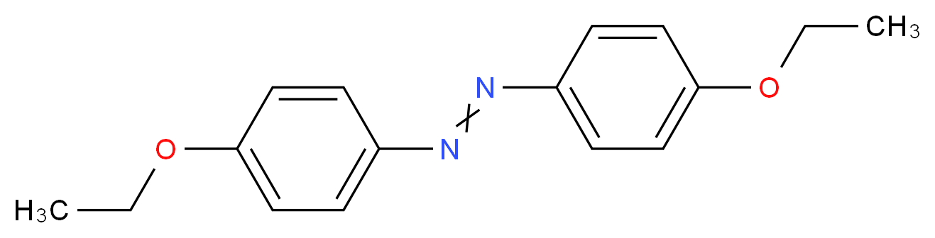 bis(4-ethoxyphenyl)diazene_分子结构_CAS_588-52-3
