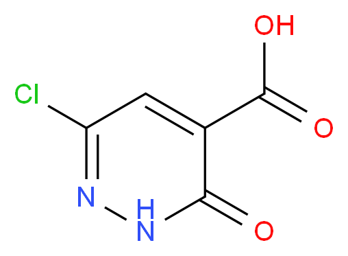 6-chloro-3-oxo-2,3-dihydropyridazine-4-carboxylic acid_分子结构_CAS_50681-26-0