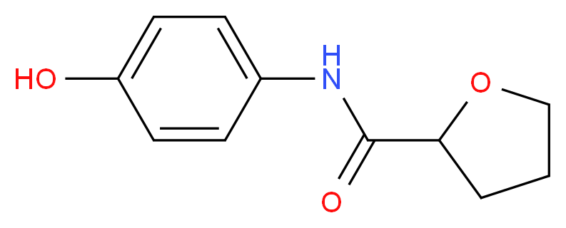 N-(4-hydroxyphenyl)oxolane-2-carboxamide_分子结构_CAS_832108-47-1