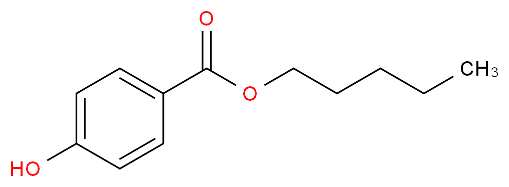 Pentyl Paraben_分子结构_CAS_6521-29-5)