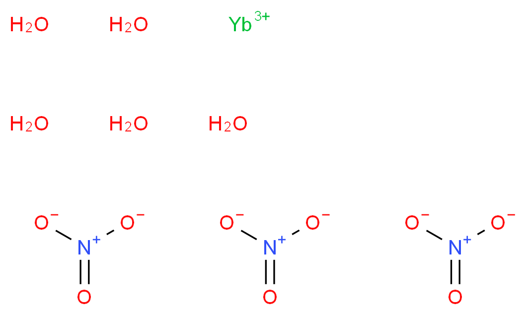 硝酸镱(III) 五水合物_分子结构_CAS_35725-34-9)