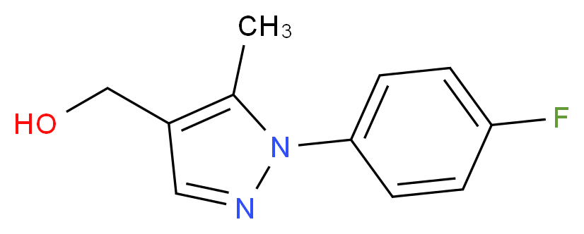 [1-(4-Fluorophenyl)-5-methyl-1H-pyrazol-4-yl]methanol_分子结构_CAS_465514-37-8)