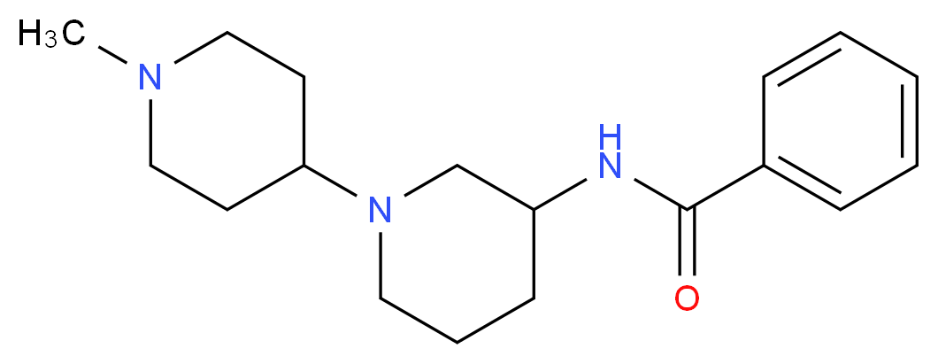 N-(1'-methyl-1,4'-bipiperidin-3-yl)benzamide_分子结构_CAS_)