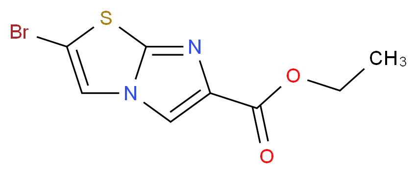 Ethyl 2-bromoimidazo[2,1-b][1,3]thiazole-6-carboxylate_分子结构_CAS_)
