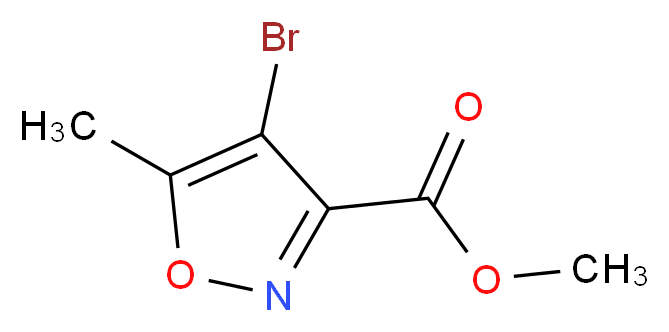 Methyl 4-bromo-5-methylisoxazole-3-carboxylate_分子结构_CAS_)