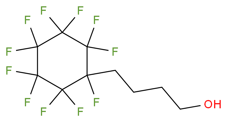 4-(Perfluorocyclohexyl)butan-1-ol_分子结构_CAS_)