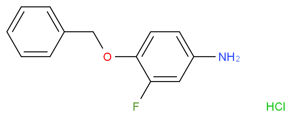 4-(Benzyloxy)-3-fluoroaniline hydrochloride_分子结构_CAS_)