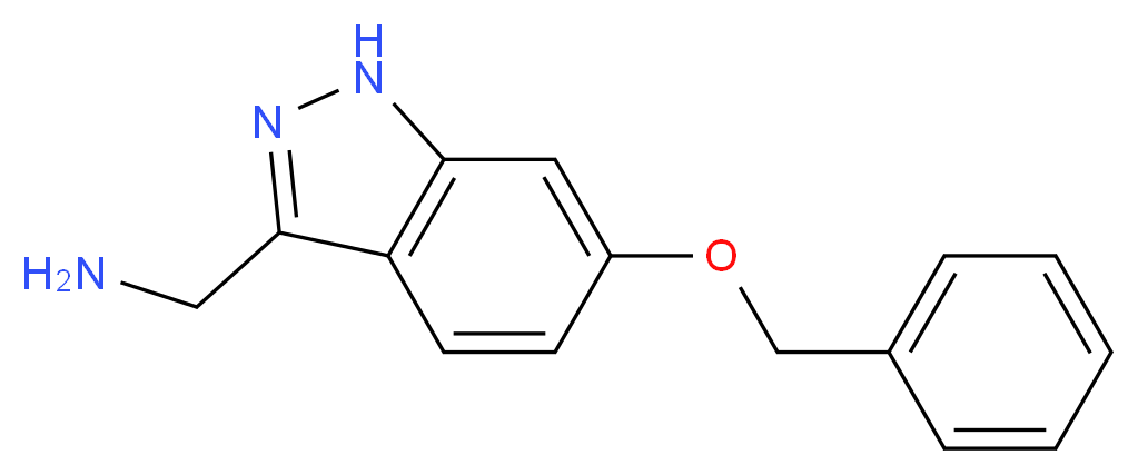 C-(6-BENZYLOXY-1H-INDAZOL-3-YL)-METHYLAMINE_分子结构_CAS_885271-08-9)