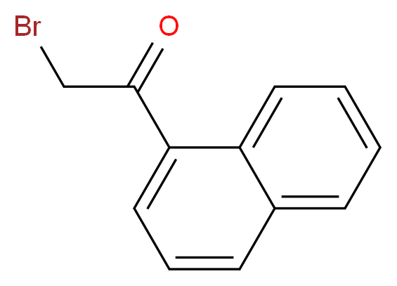 2-Bromo-1-naphthalen-1-yl-ethanone_分子结构_CAS_13686-51-6)