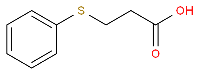 3-(phenylsulfanyl)propanoic acid_分子结构_CAS_5219-65-8