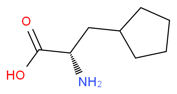 (2S)-2-amino-3-cyclopentylpropanoic acid_分子结构_CAS_99295-82-6