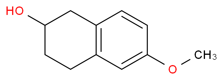 6-methoxy-1,2,3,4-tetrahydronaphthalen-2-ol_分子结构_CAS_1447-87-6