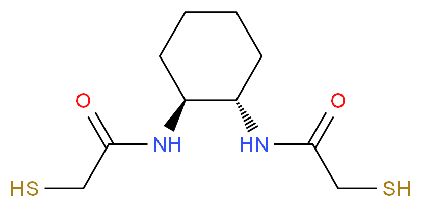 2-sulfanyl-N-[(1S,2S)-2-(2-sulfanylacetamido)cyclohexyl]acetamide_分子结构_CAS_38213-69-3