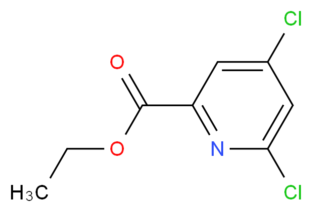 ethyl 4,6-dichloropyridine-2-carboxylate_分子结构_CAS_873450-61-4