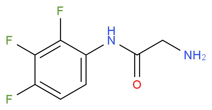 2-amino-N-(2,3,4-trifluorophenyl)acetamide_分子结构_CAS_900640-59-7