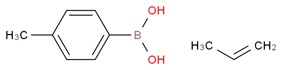 (4-methylphenyl)boronic acid; prop-1-ene_分子结构_CAS_153624-38-5