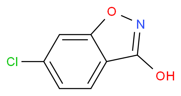 6-chloro-1,2-benzoxazol-3-ol_分子结构_CAS_61977-29-5
