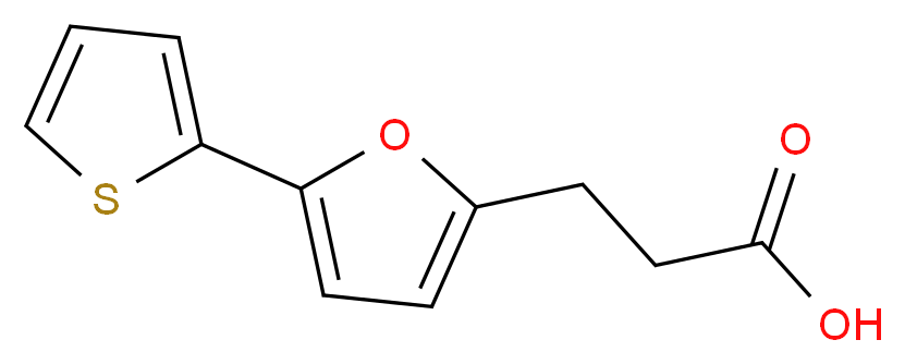 3-[5-(thiophen-2-yl)furan-2-yl]propanoic acid_分子结构_CAS_24090-38-8