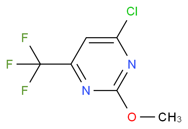 4-chloro-2-methoxy-6-(trifluoromethyl)pyrimidine_分子结构_CAS_932701-90-1