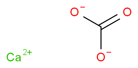 碳酸钙, ACS, 低碱_分子结构_CAS_471-34-1)