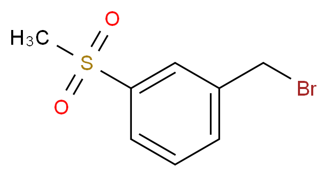1-(Bromomethyl)-3-(methylsulfonyl)benzene_分子结构_CAS_82657-76-9)
