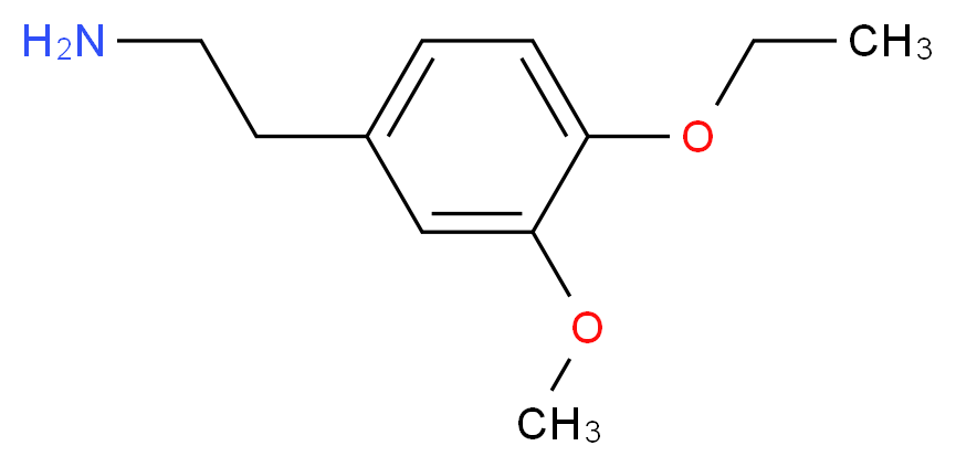 2-(4-ethoxy-3-methoxyphenyl)ethan-1-amine_分子结构_CAS_36377-59-0