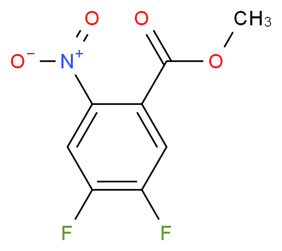 Methyl 4,5-difluoro-2-nitrobenzoate_分子结构_CAS_1015433-96-1)