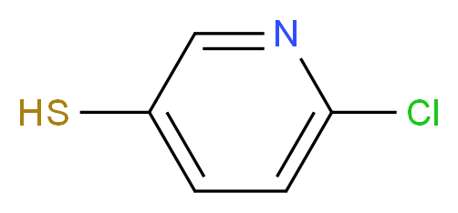 6-chloropyridine-3-thiol_分子结构_CAS_558466-12-9)