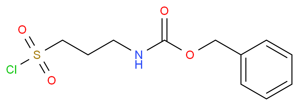 benzyl N-[3-(chlorosulfonyl)propyl]carbamate_分子结构_CAS_1196157-57-9