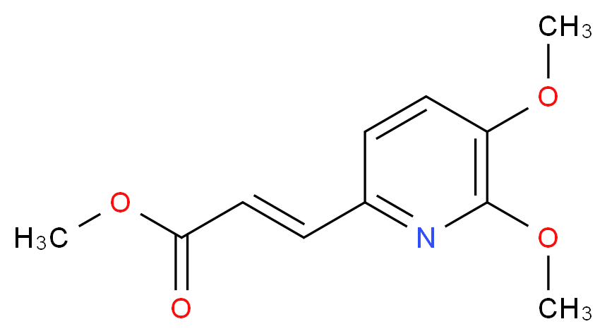 Methyl 3-(5,6-dimethoxypyridin-2-yl)acrylate_分子结构_CAS_1138444-25-3)