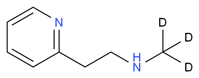 (<sup>2</sup>H<sub>3</sub>)methyl[2-(pyridin-2-yl)ethyl]amine_分子结构_CAS_244094-72-2