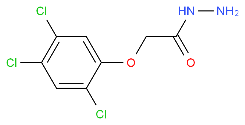 2-(2,4,5-Trichlorophenoxy)acetohydrazide_分子结构_CAS_2381-77-3)
