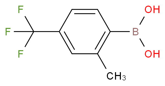 2-Methyl-4-(trifluoromethyl)benzeneboronic acid 97%_分子结构_CAS_)