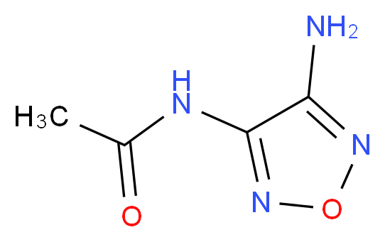 N-(4-amino-1,2,5-oxadiazol-3-yl)acetamide_分子结构_CAS_)