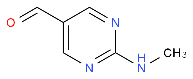 2-Methylamino-pyrimidine-5-carbaldehyde_分子结构_CAS_672307-83-4)