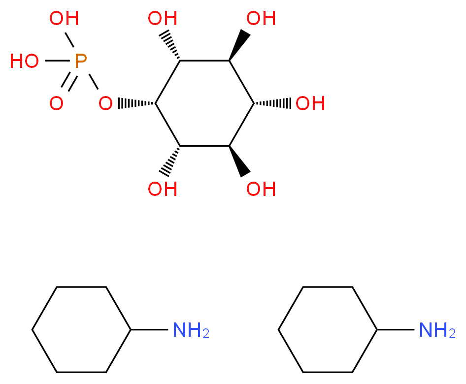 myo-Inositol 2-monophosphate bis(cyclohexylammonium) salt_分子结构_CAS_103529-92-6)