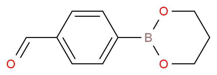 4-Formylbenzeneboronic acid, propane-1,3-diol cyclic ester_分子结构_CAS_4463-41-6)