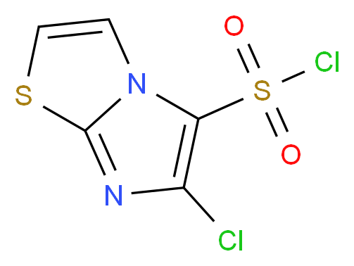 6-Chloroimidazo[2,1-b]thiazole-5-sulfonyl chloride_分子结构_CAS_150020-64-7)