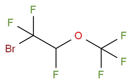2-Bromo-1,2,2-trifluoroethyl trifluoromethyl ether 97%_分子结构_CAS_2356-55-0)