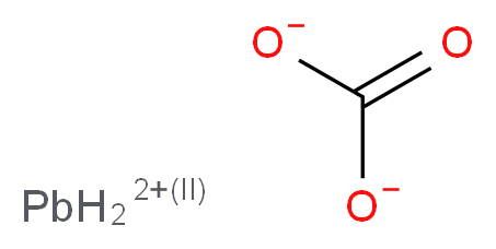λ<sup>2</sup>-lead(2+) ion carbonate_分子结构_CAS_598-63-0