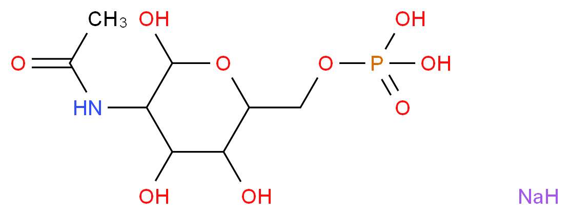 N-Acetyl-D-glucosamine 6-phosphate disodium salt_分子结构_CAS_102029-88-9)