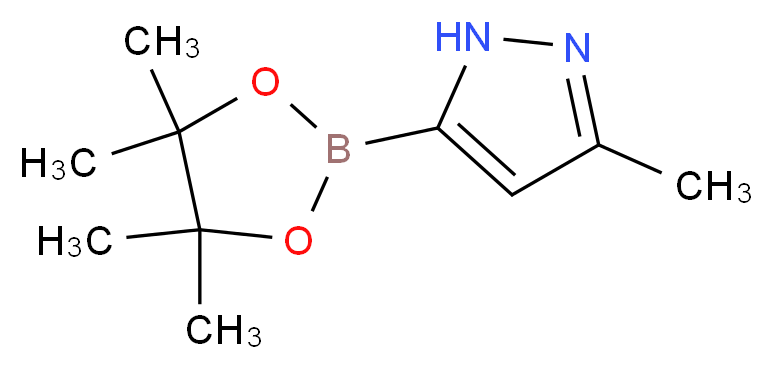 3-METHYL-1H-PYRAZOLE-5-BORONIC ACID PINACOL ESTER_分子结构_CAS_)