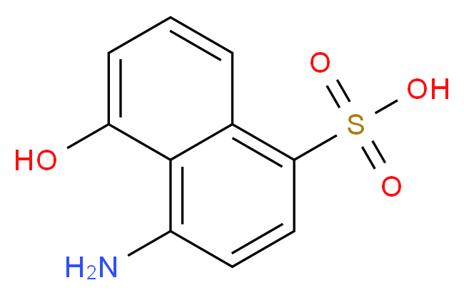 4-amino-5-hydroxynaphthalene-1-sulfonic acid_分子结构_CAS_83-64-7